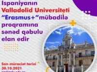 İspaniya Krallığının Valladolid Universiteti sənəd qəbulu elan edir