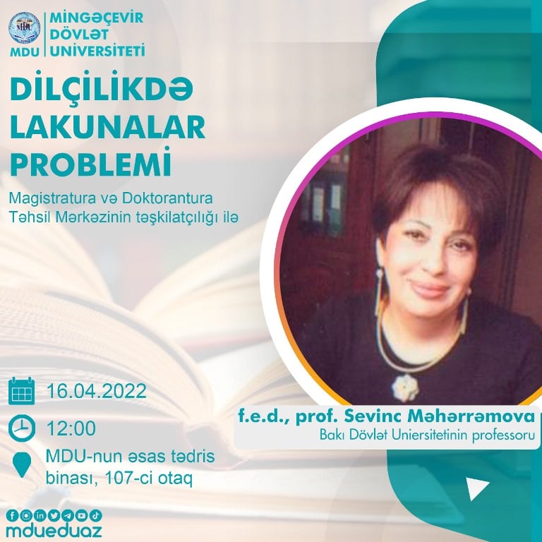 BDU-nun professoru Mingəçevir Dövlət Universitetində seminar keçirib