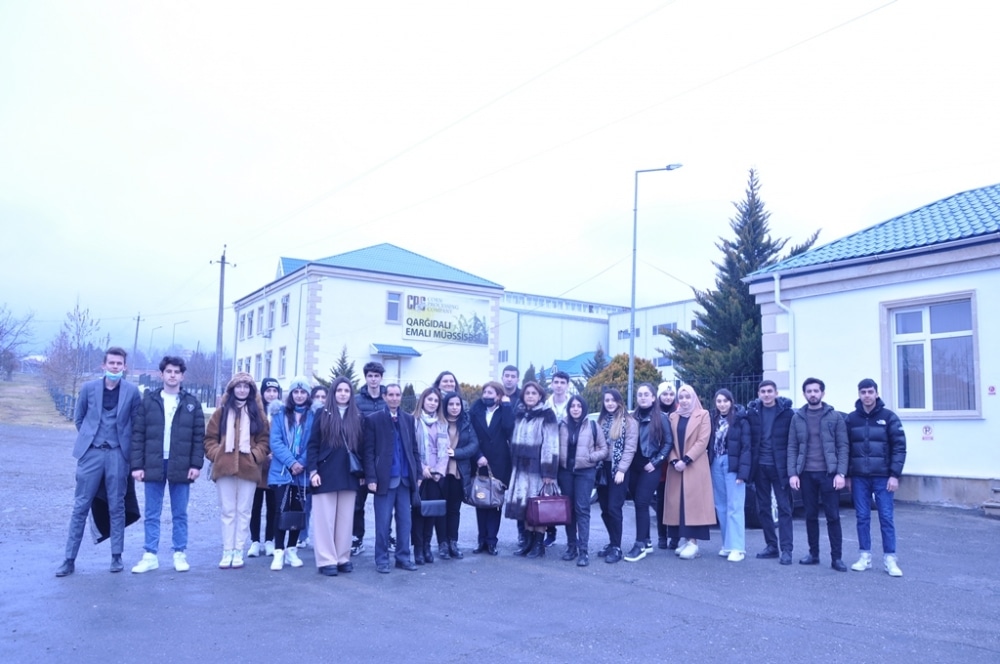 The staff of Mingachevir State University made an excursion to the Corn Processing Enterprise.