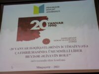 20 Yanvar- Ümumxalq Hüzn Gününə həsr olunan elmi konfrans keçirilib