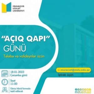 Read more about the article Növbəti “Açıq qapı” günü keçiriləcək