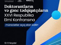 Doktorantların və gənc tədqiqatçıların XXVI Respublika elmi konfransı keçiriləcək