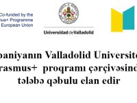 İspaniyanın Valladolid Universiteti Erasmus+  proqramı çərçivəsində tələbə qəbulu elan edir