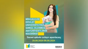 Подробнее о статье 2024/2025-Cİ TƏDRİS İLİNDƏ MİNGƏÇEVİR DÖVLƏT UNİVERSİTETİNƏ QƏBUL OLUNMUŞ ABİTURİYENTLƏRİN NƏZƏRİNƏ!