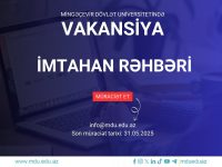 Mingəçevir Dövlət Universiteti İmtahan rəhbəri vəzifəsinə vakansiya elan edir