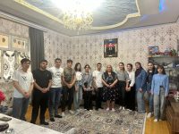 MDU-nun tələbələri universitetin şəhid məzunu Kənan Abdullayevin ailəsini ziyarət ediblər
