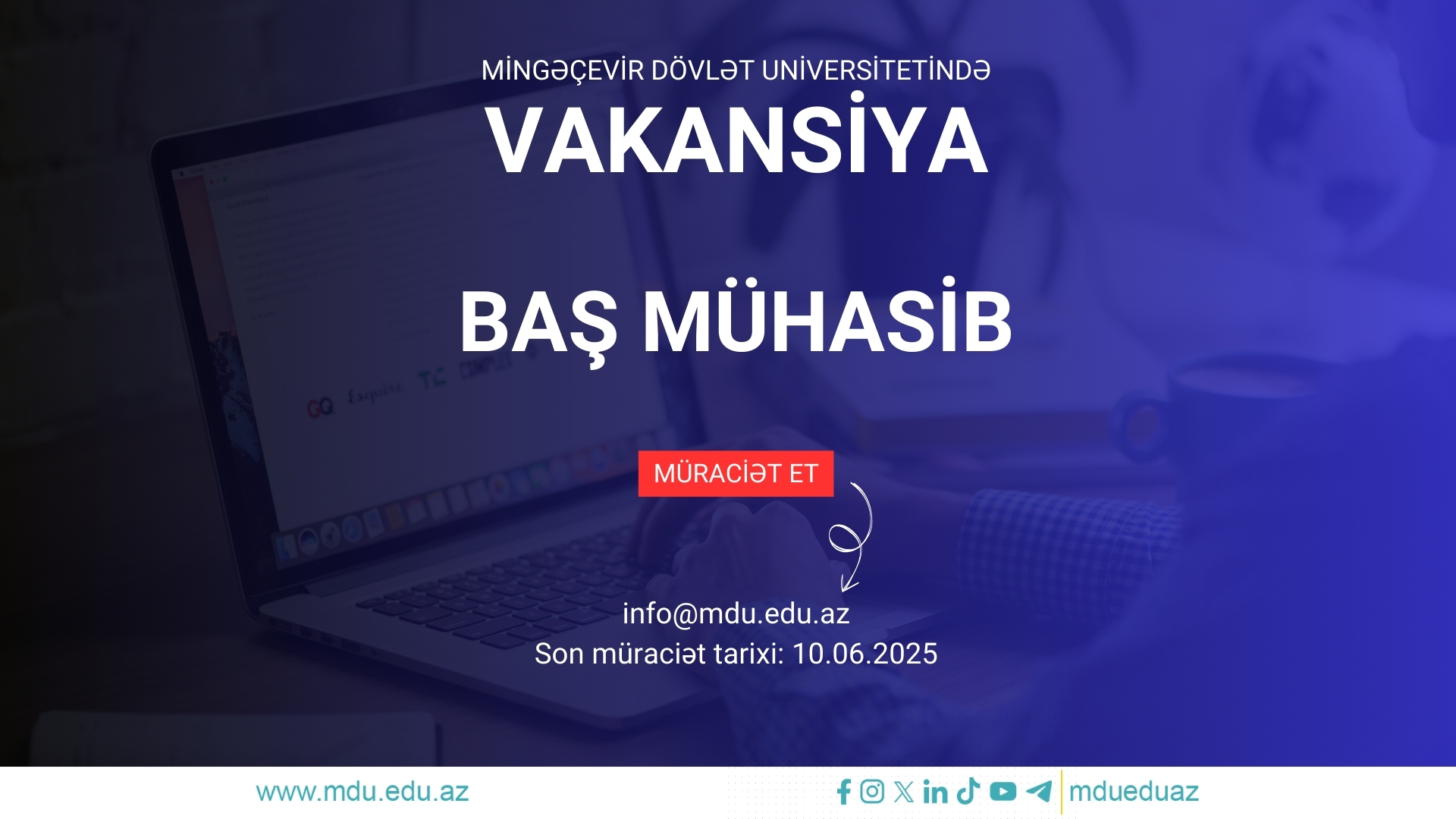 You are currently viewing Mingəçevir Dövlət Universiteti Baş mühasib vəzifəsinə vakansiya elan edir