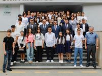 Mingəçevir Dövlət Universitetinin rektoru abituriyentlərlə görüş keçirib