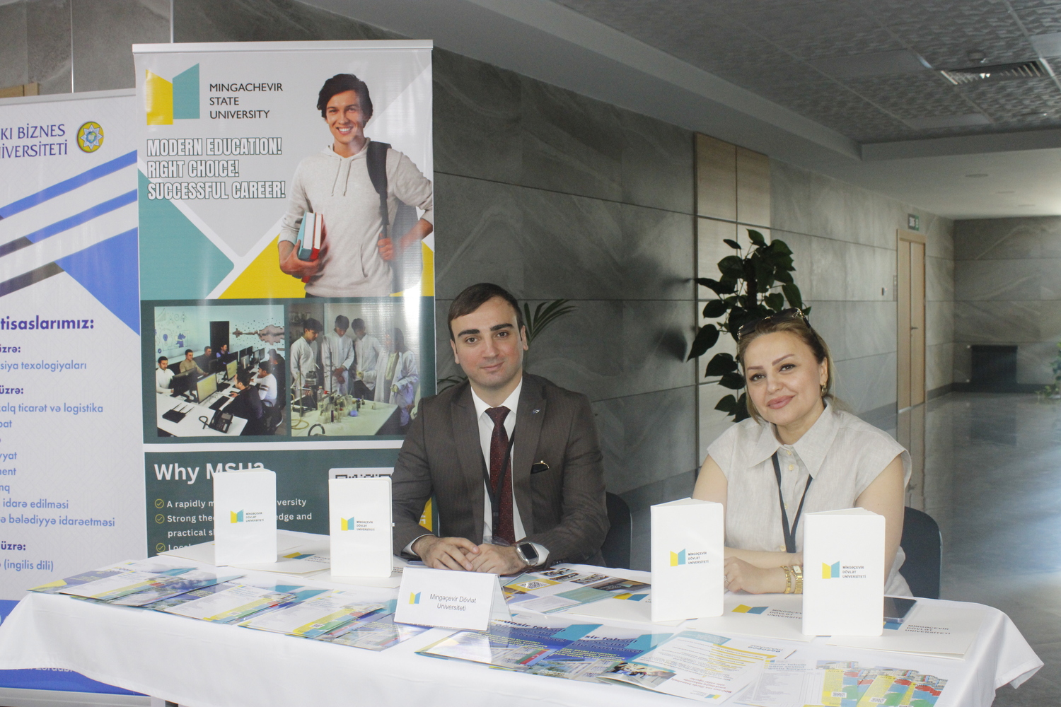 Mingəçevir Dövlət Universiteti ali təhsil müəssisələrinin sərgisində iştirak edir