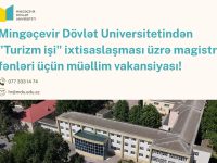 Mingəçevir Dövlət Universitetindən “Turizm işi” ixtisaslaşması üzrə magistr fənləri üçün müəllim vakansiyası!