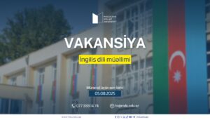 Read more about the article Mingəçevir Dövlət Universiteti vakansiya elan edir: İngilis dili müəllimi