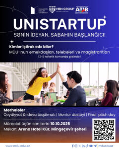 Read more about the article Mingəçevir Dövlət Universitetində “UniStartup” müsabiqəsinə qeydiyyat başladı!