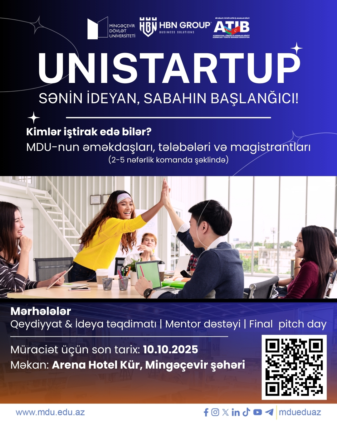 Mingəçevir Dövlət Universitetində “UniStartup” müsabiqəsinə qeydiyyat başladı!