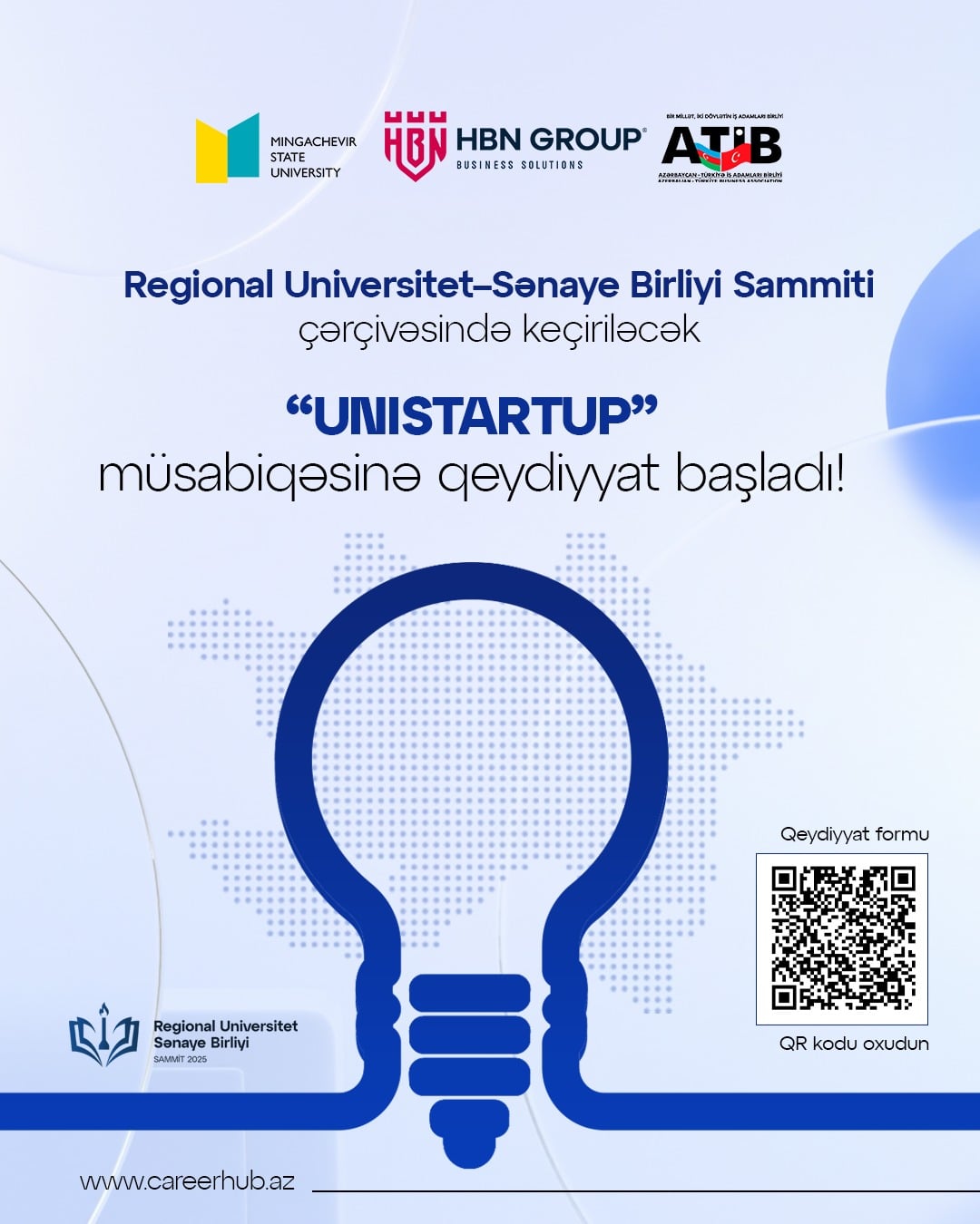 Вы сейчас просматриваете Mingəçevir Dövlət Universitetində “UniStartup” müsabiqəsinə qeydiyyat başladı!