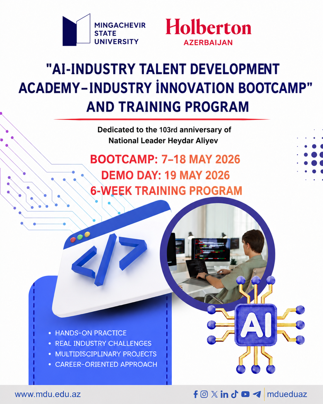 First in Azerbaijan: Innovative Bootcamp and Scholarship Program Paving the Way for the AI Future Through University–Industry Synergy