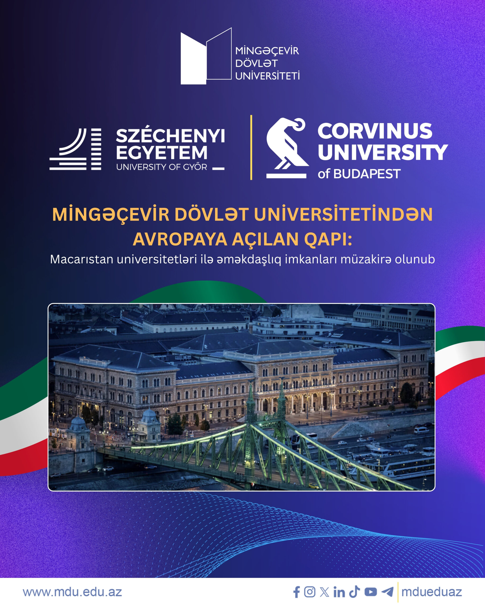 You are currently viewing Gateway from Mingachevir State University to Europe: Cooperation Opportunities Discussed with Hungarian Universities