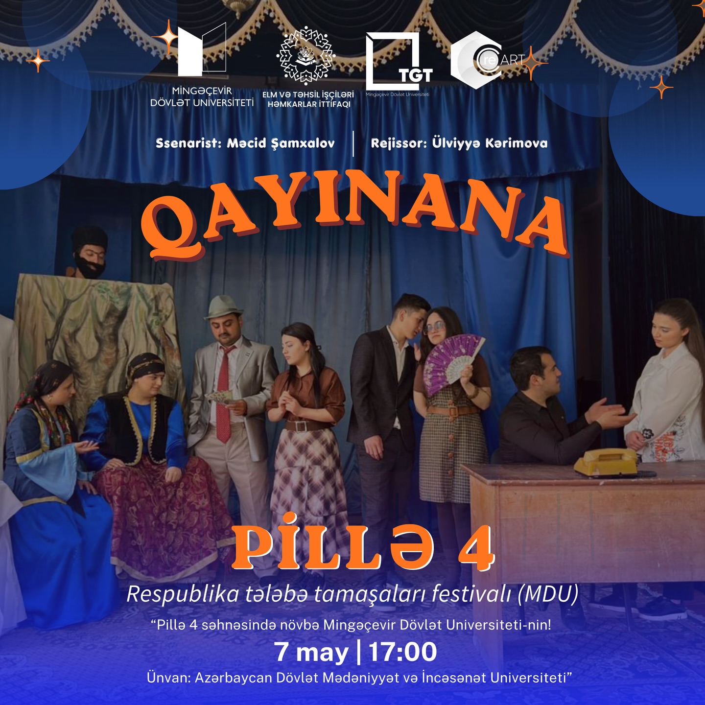 You are currently viewing Mingəçevir Dövlət Universitetinin tələbələri “Pillə 4” səhnəsində: Yaradıcılıq, əməkdaşlıq və mədəni inkişaf platforması