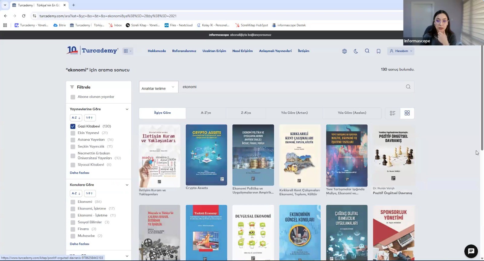 Online Training on the Turcademy Database Held at Mingachevir State University